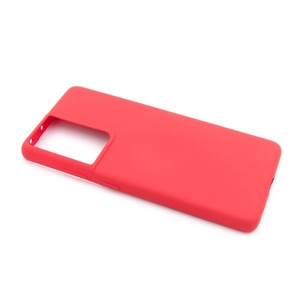 Maska za Samsung Galaxy S21 Ultra — TPU Matte, crvena