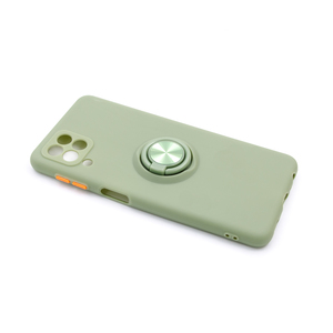 Maska za Samsung Galaxy A22 4G — TPU Matte Ring, zelena