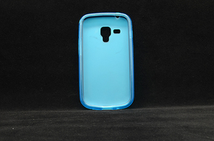 Maska za Samsung Galaxy S Duos — TPU pudding, svetlo plava