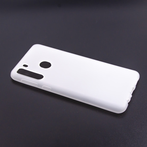 Maska za Samsung Galaxy A21 — TPU pudding, bela