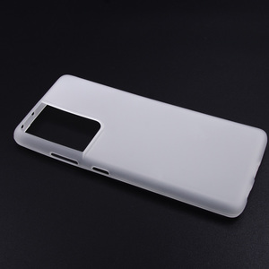 Maska za Samsung Galaxy S21 Ultra — TPU pudding, bela