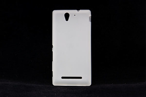 Maska za Sony Xperia C3 — TPU pudding, bela