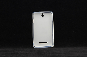 Maska za Sony Xperia E — TPU pudding, bela