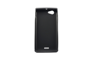 Maska za Sony Xperia J — TPU pudding, crna