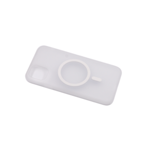 Maska za Apple iPhone 11 — TPU Silhouette Magsafe, bela