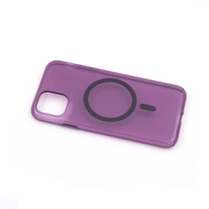 Maska za Apple iPhone 11 — TPU Silhouette Magsafe, ljubicasta