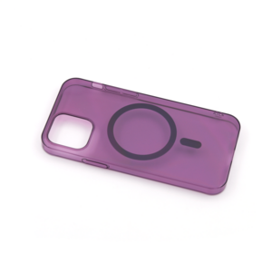 Maska za Apple iPhone 12 Pro — TPU Silhouette Magsafe, ljubicasta