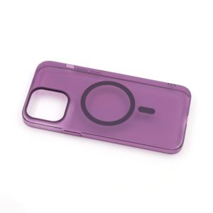 Maska za Apple iPhone 13 Pro Max — TPU Silhouette Magsafe, ljubicasta