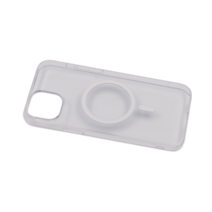 Maska za Apple iPhone 15 Plus — TPU Silhouette Magsafe, bela