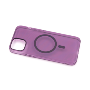 Maska za Apple iPhone 15 Plus — TPU Silhouette Magsafe, ljubicasta