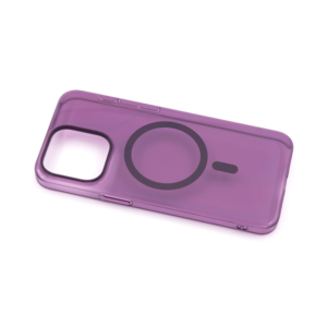 Maska za Apple iPhone 15 Pro Max — TPU Silhouette Magsafe, ljubicasta