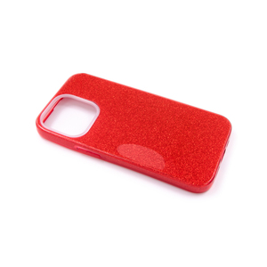 Maska za Apple iPhone 13 Pro — TPU Sparkly Shine, red