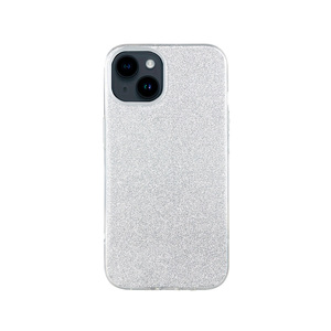Maska za Apple iPhone 14 — TPU Sparkly Shine, silver