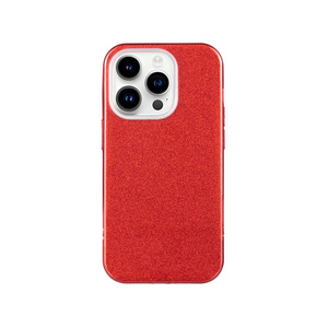 Maska za Apple iPhone 14 Pro — TPU Sparkly Shine, red