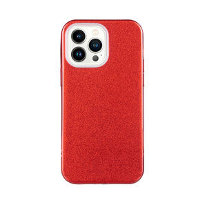 Maska za Apple iPhone 14 Pro Max — TPU Sparkly Shine, red