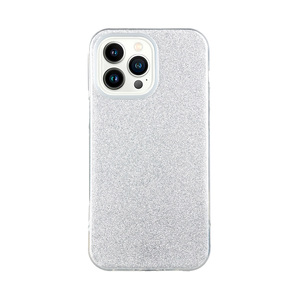 Maska za Apple iPhone 14 Pro Max — TPU Sparkly Shine, silver