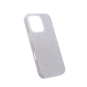 Maska za Apple iPhone 16 Pro Max — TPU Sparkly Shine, silver