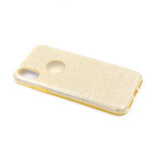 Maska za Apple iPhone XS — TPU Sparkly Shine, gold
