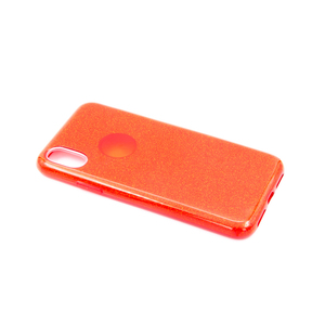 Maska za Apple iPhone XS — TPU Sparkly Shine, red