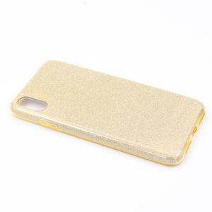 Maska za Apple iPhone XS Max — TPU Sparkly Shine, gold
