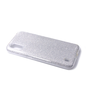 Maska za Samsung Galaxy A01 — TPU Sparkly Shine, silver