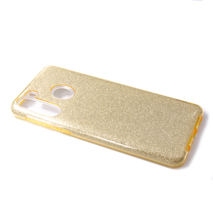 Maska za Samsung Galaxy A21 — TPU Sparkly Shine, gold