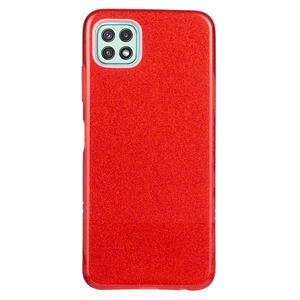 Maska za Samsung Galaxy A22 5G — TPU Sparkly Shine, red