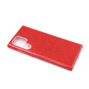 Maska za Samsung Galaxy S22 Ultra — TPU Sparkly Shine, red