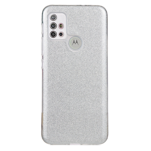 Maska za Motorola Moto G10 — TPU Sparkly Shine G10/G30/G20, silver