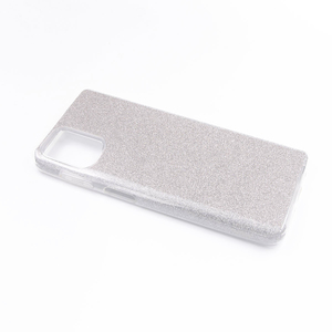Maska za Motorola Moto G9 Plus — TPU Sparkly Shine, silver
