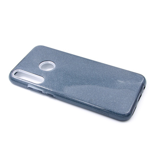 Maska za Motorola Moto One Vision — TPU Sparkly Shine P40 Lite E/Y7p, gray