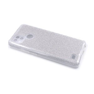 Maska za Realme C21 — TPU Sparkly Shine, silver