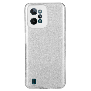 Maska za Realme C31 — TPU Sparkly Shine, silver