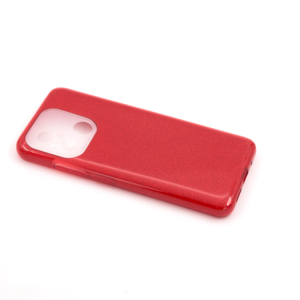 Maska za Xiaomi Redmi 12C — TPU Sparkly Shine, red
