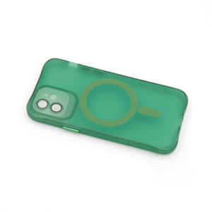 Maska za Apple iPhone 12 — TPU Trans-Color Magsafe, zelena