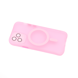 Maska za Apple iPhone 12 Pro — TPU Trans-Color Magsafe, roza