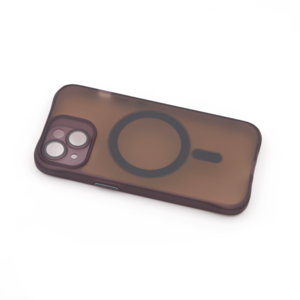 Maska za Apple iPhone 14 — TPU Trans-Color Magsafe, crna