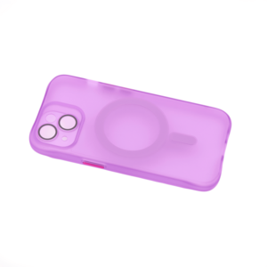 Maska za Apple iPhone 14 — TPU Trans-Color Magsafe, ljubicasta
