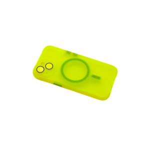 Maska za Apple iPhone 14 — TPU Trans-Color Magsafe, zuta
