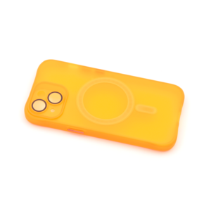 Maska za Apple iPhone 15 Plus — TPU Trans-Color Magsafe, narandzasta