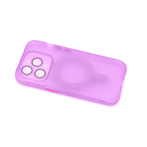Maska za Apple iPhone 15 Pro — TPU Trans-Color Magsafe, ljubicasta