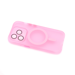 Maska za Apple iPhone 15 Pro — TPU Trans-Color Magsafe, roza