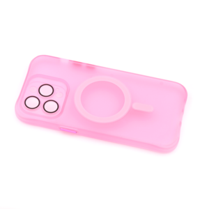Maska za Apple iPhone 15 Pro Max — TPU Trans-Color Magsafe, roza