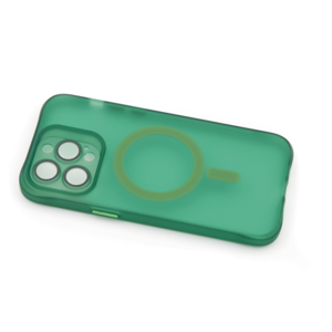Maska za Apple iPhone 15 Pro Max — TPU Trans-Color Magsafe, zelena