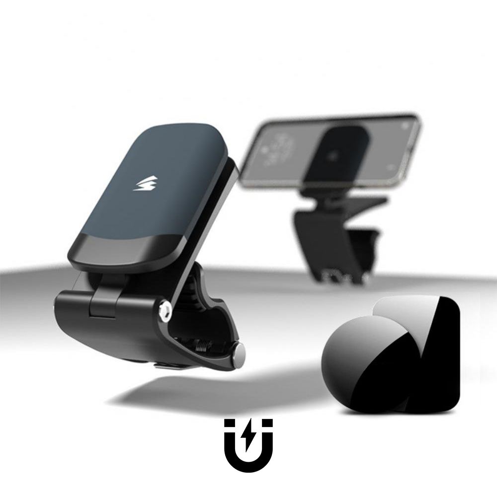 Power bank — Univerzalni auto drzac magnetic, sivi