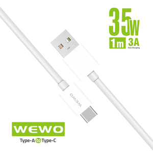 Kabl — USB Data Cable Wewo CA-10 Fast 35W/3A Type C beli 1m