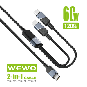 Kabl — USB Data Cable Wewo CA-72 textile 2IN1 Fast PD