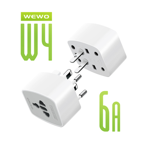 Punjač — Wewo W4 univerzalni adapter 100-250V 6A, beli