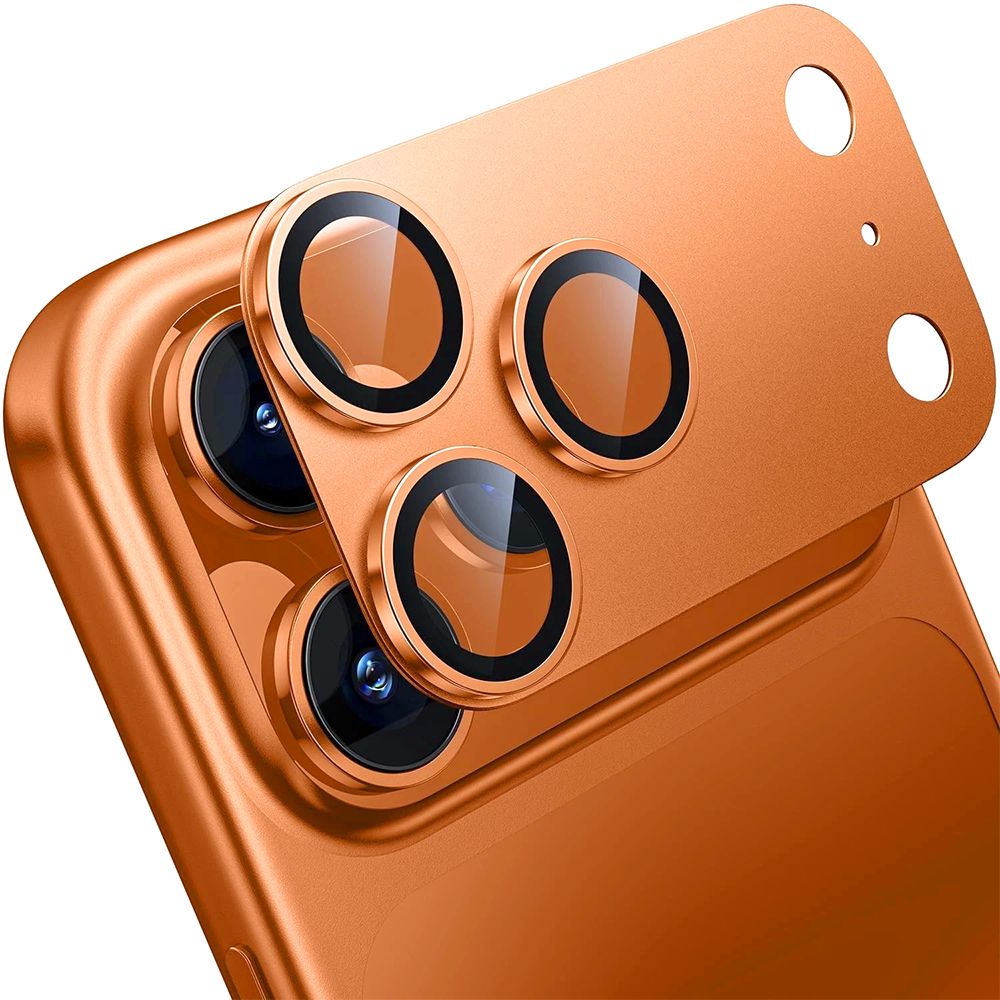 Zaštitno staklo za Apple iPhone 17 Pro Max — Zastita kamere Full Cover, narandzasta