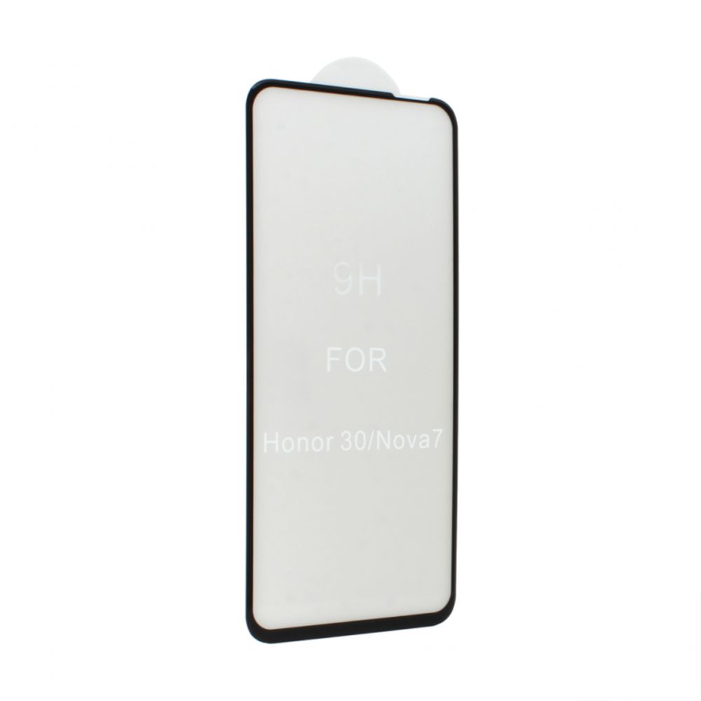 Zaštitno staklo za Honor 30 — Tempered glass 2.5D full glue, crni